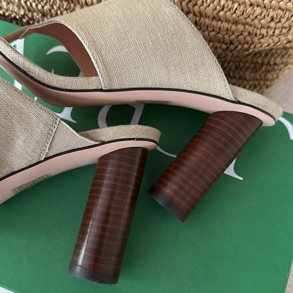 J CREW Heeled Thong Sandals in Linen - Picture 12 of 13